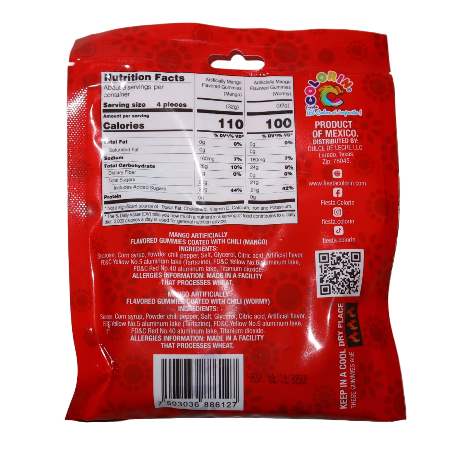 Wormy Mango Spicy Gummies – 3oz