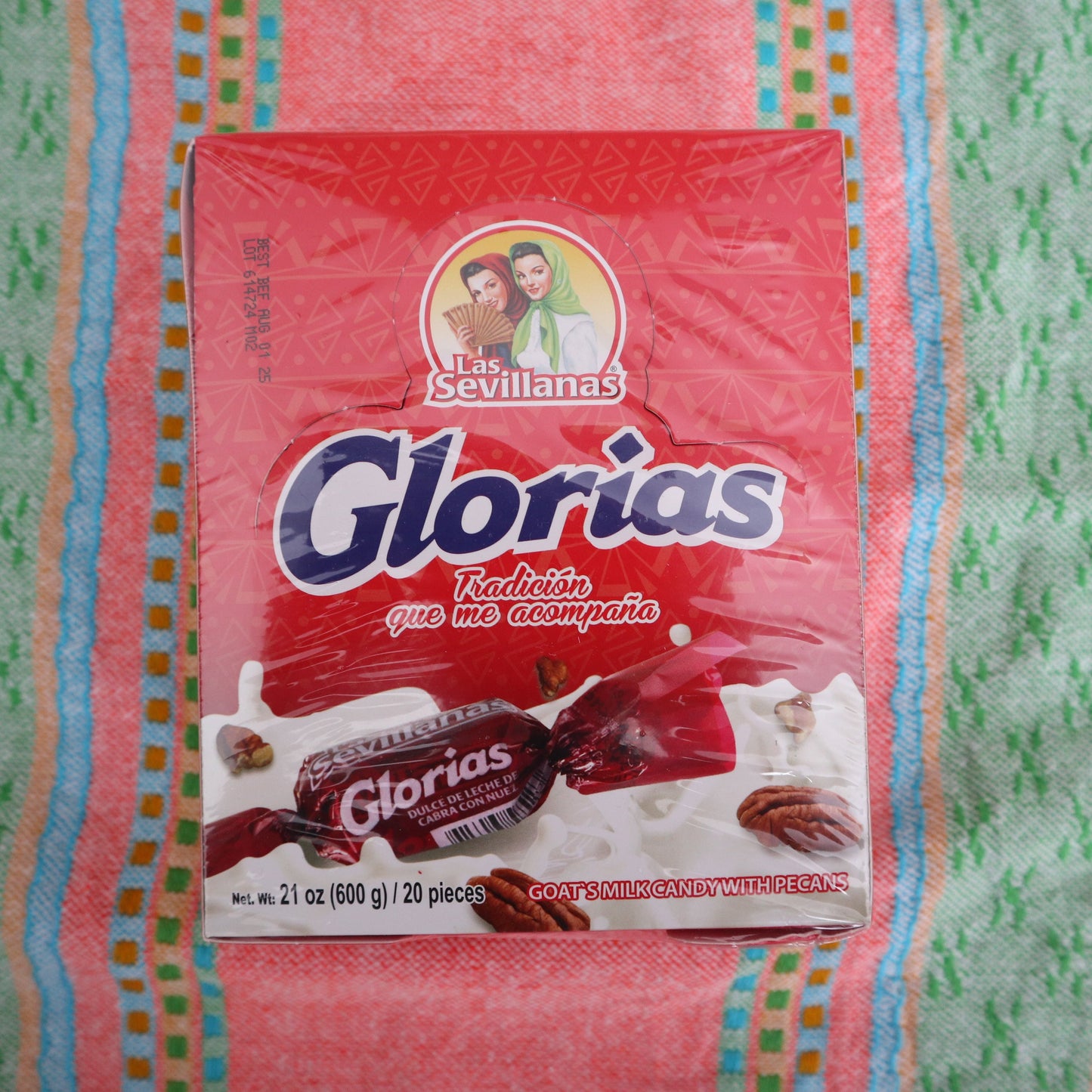 Boîte de 20 Glorias (bonbons moelleux au caramel)