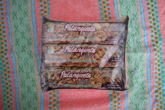 Box of 9 Palanquetas – Traditional Mexican Peanut Brittle Bars