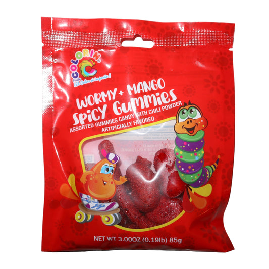 Wormy Mango Spicy Gummies – 3oz
