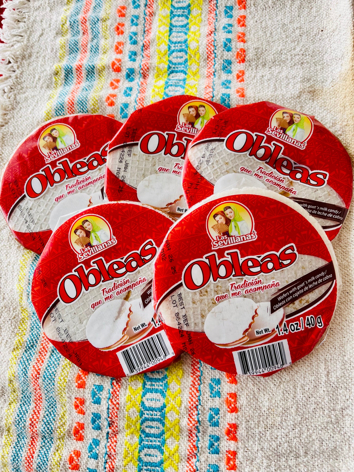 Oblea with Cajeta – Wafers Filled with Goat Milk Caramel (unit)